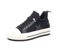 La Strada Chaussures à lacets pour femme - Baskets sportives - Noires - Loisirs, Noir , 36 EU