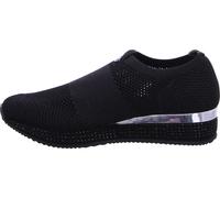 La Strada mocassins pour femmes 22945-37, 22945-38, 22945-39, 22945-40, 22945-41, 22945-42, 22946-38, 22946-39, 22946-41, 22946-42 LST-2201239 noir/argent tricoté 41