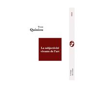 La subjectivité vivante de l'art
