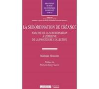La subordination de creance Mathias Houssin (Auteur)