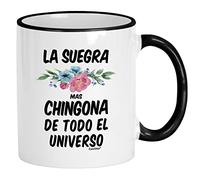 La Suegra Mas Chingona De Todo El Universo Mug Modernes Tasse À Café Élégantes Tasse Pour Cuisine Boissons Chaudes Travail 330Ml