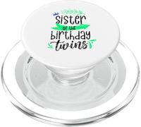 La sœur des Jumeaux d'anniversaire célèbrent Les Jumeaux Mignons PopSockets PopGrip pour MagSafe