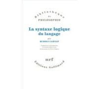 La Syntaxe logique du langage