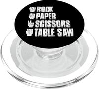 La table des ciseaux en papier rock a vu un halloween drôle PopSockets PopGrip pour MagSafe
