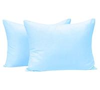 La Taie d'oreiller 40x60 Enfant - Lot De 2 Taie D Oreiller Bebe en Cotton - Protege Oreiller De Voyage - Bleu Housse De Coussin