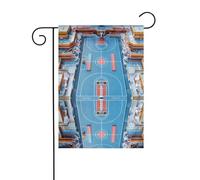 La taille précise de ce drapeau de jardin YYHWHJDE Basketball Arena est de 30,5 x 45,7 cm, ce qui est un rapport d'or soigneusement conçu. Il s'adapte parfaitement à la grande majorité des jardins