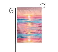 La taille précise de ce drapeau de jardin YYHWHJDE Beach Sunrise Picture est de 30,5 x 45,7 cm, ce qui est un rapport d'or soigneusement conçu. Il s'adapte parfaitement à la grande majorité des