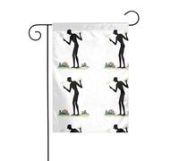 La taille précise de ce drapeau de jardin YYHWHJDE Stickman cueille des champignons est de 30,5 x 45,7 cm, ce qui est un rapport d'or soigneusement conçu. Il s'adapte parfaitement à la grande majorité