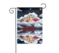 La taille précise de ce drapeau de jardin YYHWHJDE Tigre dans les nuages est de 30,5 x 45,7 cm, ce qui est un rapport d'or soigneusement conçu. Il s'adapte parfaitement à la grande majorité des