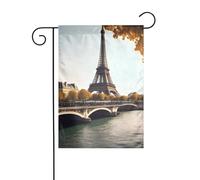 La taille précise de ce drapeau de jardin YYHWHJDE Tour Eiffel Love Paris est de 30,5 x 45,7 cm, ce qui est un rapport d'or soigneusement conçu. Il s'adapte parfaitement à la grande majorité des