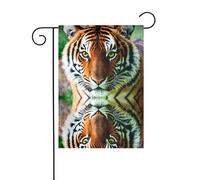 La taille précise de l'image de tigre YYHWHJDE de ce drapeau de jardin est de 30,5 x 45,7 cm, ce qui est un rapport d'or soigneusement conçu. Il s'adapte parfaitement à la grande majorité des supports