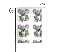 La taille précise de l'image koala super mignon de ce drapeau de jardin est de 30,5 x 45,7 cm, ce qui est un rapport d'or soigneusement conçu. Il s'adapte parfaitement à la grande majorité des jardins