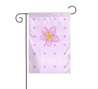 La taille précise de l'image YYHWHJDE à cinq pétales de fleurs violettes de ce drapeau de jardin est de 30,5 x 45,7 cm, ce qui est un rapport d'or soigneusement conçu. Il s'adapte parfaitement à la