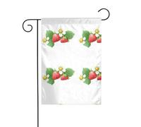 La taille précise de l'image YYHWHJDE fraise et fleur de ce drapeau de jardin est de 30,5 x 45,7 cm, ce qui est un rapport d'or soigneusement conçu. Il s'adapte parfaitement à la grande majorité des
