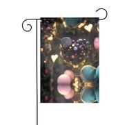 La taille précise de l'image YYHWHJDE Jungle of Love de ce drapeau de jardin est de 30,5 x 45,7 cm, ce qui est un rapport d'or soigneusement conçu. Il s'adapte parfaitement à la grande majorité des