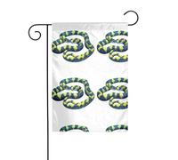 La taille précise de l'image YYHWHJDE Le serpent de fleur persistant de ce drapeau de jardin est de 30,5 x 45,7 cm, ce qui est un rapport d'or soigneusement conçu. Il s'adapte parfaitement à la grande
