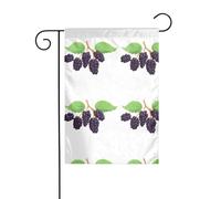 La taille précise de l'image YYHWHJDE Sweet and Sour Mulberries de ce drapeau de jardin est de 30,5 x 45,7 cm, ce qui est un rapport d'or soigneusement conçu. Il s'adapte parfaitement à la grande