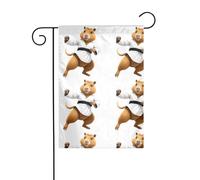 La taille précise de l'image YYHWHJDE Taekwondo Capybara de ce drapeau de jardin est de 30,5 x 45,7 cm, ce qui est un rapport d'or soigneusement conçu. Il s'adapte parfaitement à la grande majorité