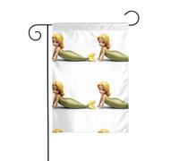 La taille précise de l'image YYHWHJDE The Kind Mermaid de ce drapeau de jardin est de 30,5 x 45,7 cm, ce qui est un rapport d'or soigneusement conçu. Il s'adapte parfaitement à la grande majorité des