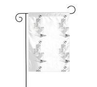 La taille précise de l'image YYHWHJDE The Thinker on the Toilet de ce drapeau de jardin est de 30,5 x 45,7 cm, ce qui est un rapport d'or soigneusement conçu. Il s'adapte parfaitement à la grande