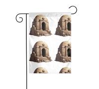 La taille précise de l'image YYHWHJDE The Tomb of Horror de ce drapeau de jardin est de 30,5 x 45,7 cm, ce qui est un rapport d'or soigneusement conçu. Il s'adapte parfaitement à la grande majorité