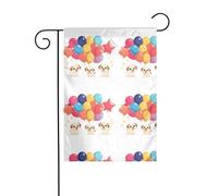 La taille précise de l'image YYHWHJDE Three Carefree Puppies de ce drapeau de jardin est de 30,5 x 45,7 cm, ce qui est un rapport d'or soigneusement conçu. Il s'adapte parfaitement à la grande