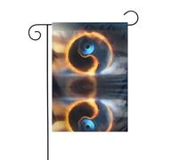 La taille précise de l'image YYHWHJDE Water and Fire Tai Chi de ce drapeau de jardin est de 30,5 x 45,7 cm, ce qui est un rapport d'or soigneusement conçu. Il s'adapte parfaitement à la grande