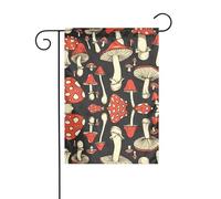 La taille précise des champignons de dessin animé YYHWHJDE de ce drapeau de jardin est de 30,5 x 45,7 cm, ce qui est un rapport d'or soigneusement conçu. Il s'adapte parfaitement à la grande majorité