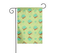 La taille précise des tranches de pain de dessin animé YYHWHJDE de ce drapeau de jardin est de 30,5 x 45,7 cm, ce qui est un rapport d'or soigneusement conçu. Il s'adapte parfaitement à la grande