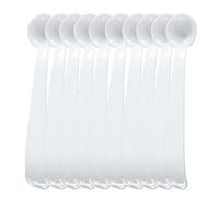 LA TALUS 10 Pièces Mini Cuillères à Mesurer Précises En Plastique Portable 2g En Poudre De Médecine, Convient Au Pot D'épices Pour La Maison De Cuisine blanc 10 pièces