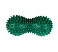 LA TALUS Balle de massage rigide à picots - En forme d'arachide - Pour yoga, fitness, lacrosse - Pour thérapie - Libération myofasciale - Vert lac