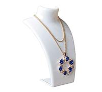 LA TALUS Mannequin Collier Bijoux Pendentif Présentoir Support Cou Modèle Montrer étagère Styromousse Casque Support Polystyrène Tête-mousse Pour Perruque Lunettes Blanc