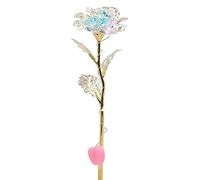 LA TALUS Simulation de rose immortelle Bouquet de Saint-Valentin en feuille d'or pour anniversaire, festival, fleur LED pour maison, bricolage, jardin, bureau, décoration murale de mariage - lumière
