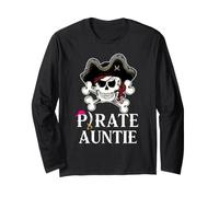 La Tante Pirate Jolly Roger Crossbones est Une drôle de Famille de Pirates Manche Longue