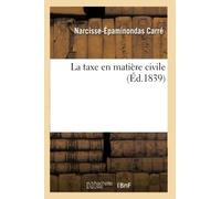 La taxe en matière civile