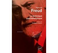 La technique psychanalytique - Sigmund Freud - Puf - broché - Essai