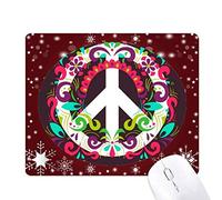 la tendance anti - guerre couleur symbole tapis de souris en hiver flocon de neige