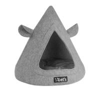 La tente de lit pour chat Let's sleep Pet Cave TeePee - Couleur: Gris