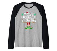 La Tenue de Noël Shenanigans Elf est la Plus susceptible de Commencer Manche Raglan