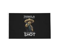 La Tequila N'Est Peut-Être Pas La Solution Miracle, Mais Ça Vaut Le Coup D'Essayer. Bannière Couleurs Vives Drapeaux Décoratif Garden Flag Pour Pelouse Cour Bar 90X150Cm