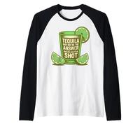La Tequila Peut ne Pas être la réponse mais Elle Vaut la Peine d'être tirée Manche Raglan