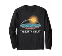 La Terre est Plate, mème Amusant de théorie Scientifique Manche Longue