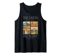 La Terre est Pleine de sa Gloire - Ésaïe 6:3 Retro Nature Débardeur