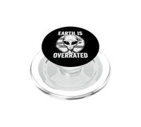 La Terre est surestimée : Visage Extraterrestre Mystique (OVNI) PopSockets PopGrip pour MagSafe