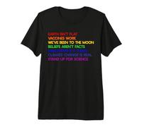La Terre n'est Pas Plate pour la Science, Le Vrai Jour de la Terre Meme T-Shirt Haut de Gamme
