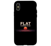 La Terre Plate Est Là Où Ça Se Passe Coque pour iPhone X/XS