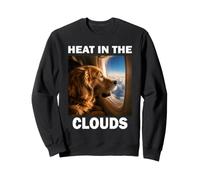 La tête dans Les Nuages Golden Retriever Avion Voyage Sweatshirt