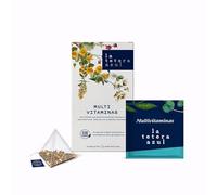 LA TETERA AZUL Multivitamines. Une infusion qui fournit l'énergie nécessaire pour profiter de chaque jour avec une intensité maximale. 20 pyramides emballées individuellement.