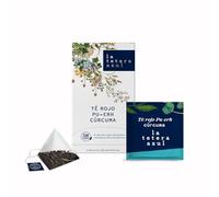 LA THÉIÈRE BLEU Thé rouge Pu Erh avec curcuma, cacao et poivre rose, infusion digestive épicée, aromatique et équilibrée, 100 g - Soin conscient du corps, 20 pyramides