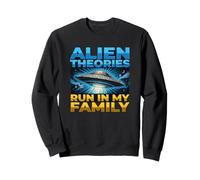 La théorie Extraterrestre UFO UAP est diffusée dans ma Famille : vérité et Faits sur Le Complot Sweatshirt